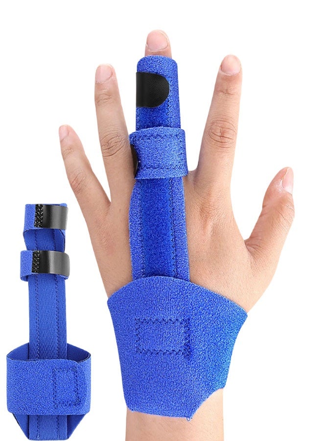 دعامة لليد، جبيرة لإصبع الزناد، دعامة قابلة للتعديل مع قفل لتقويم المعصم واليد، دعامة لدعم الالتواءات وتخفيف الألم والتهاب المفاصل - Image 1